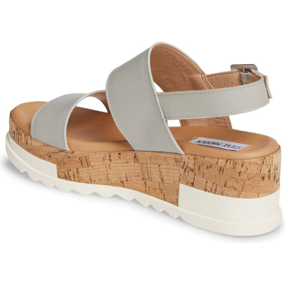 Steve Madden Leather Platform Sandals - Picture 3 of 3